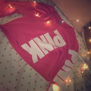 PINK cropped sweatshirt